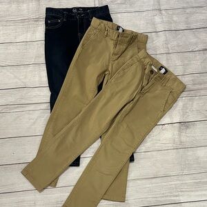 Dark denim -  and kakhi Pants bundle